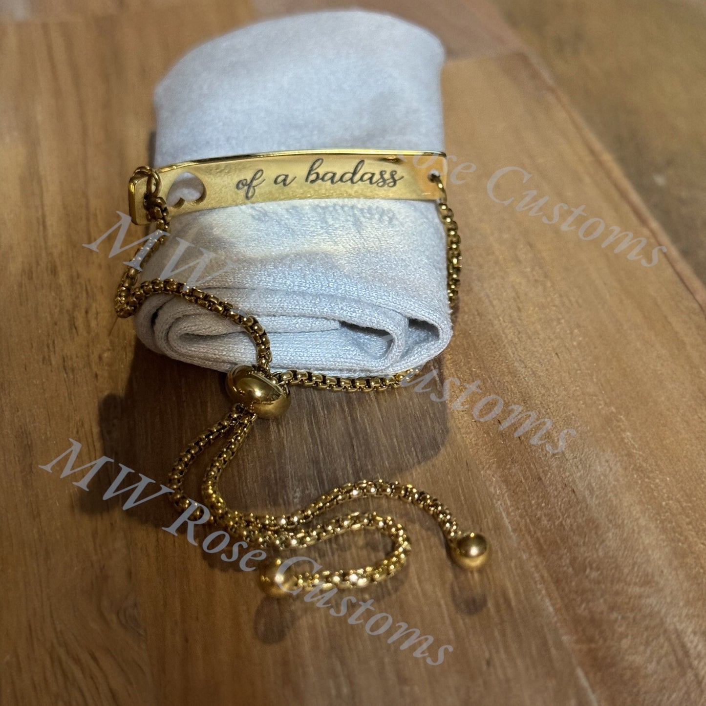 Custom Engraved Bolo Bracelet