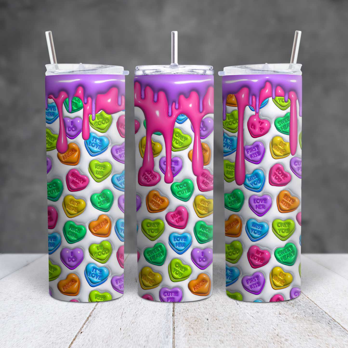 Conversation Hearts 20oz Tumblers