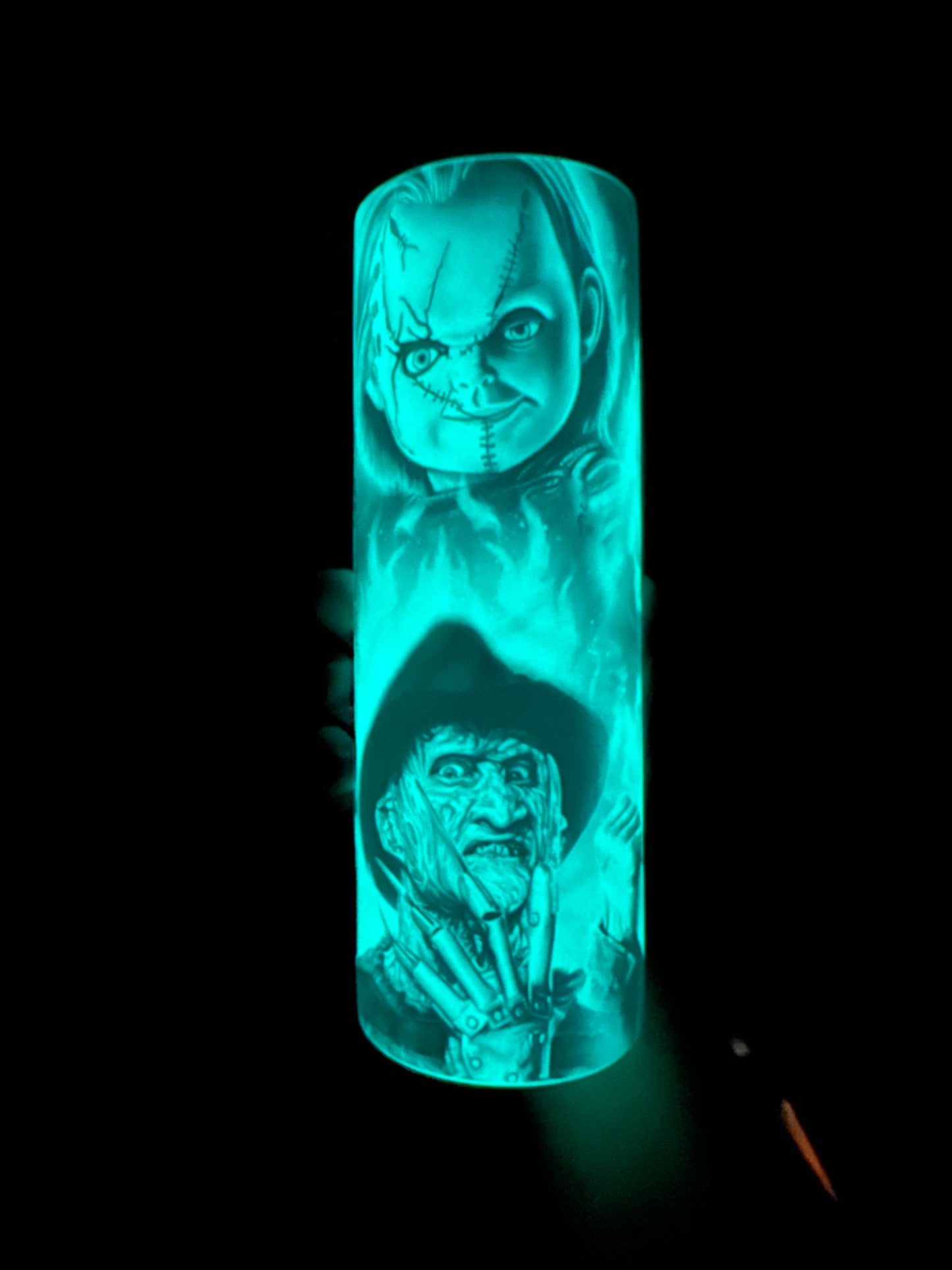 GLOW in the DARK Creepy 20oz Tumbler