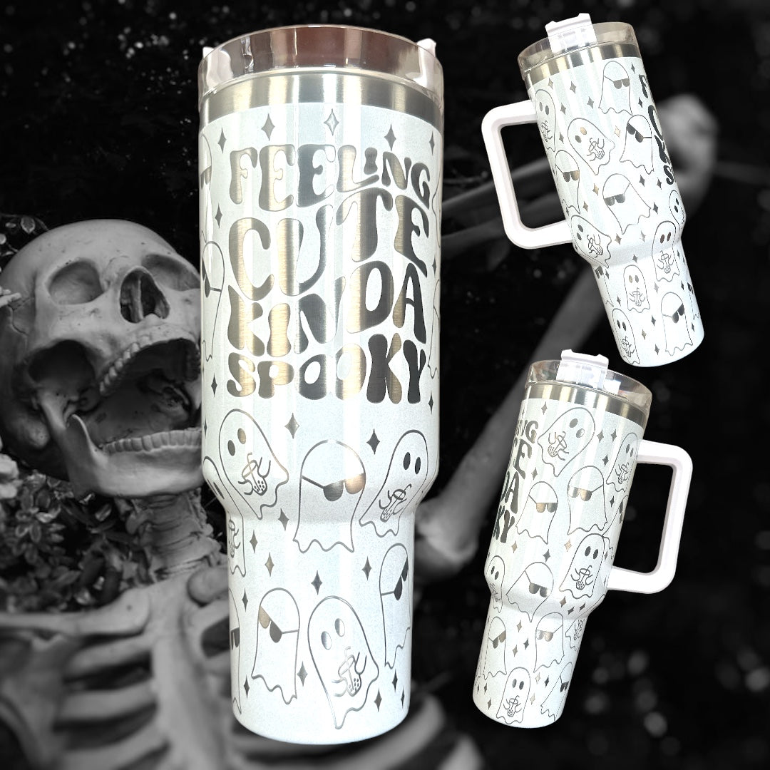 Kinda Cute Kinda Spooky 40oz Quencher Tumbler