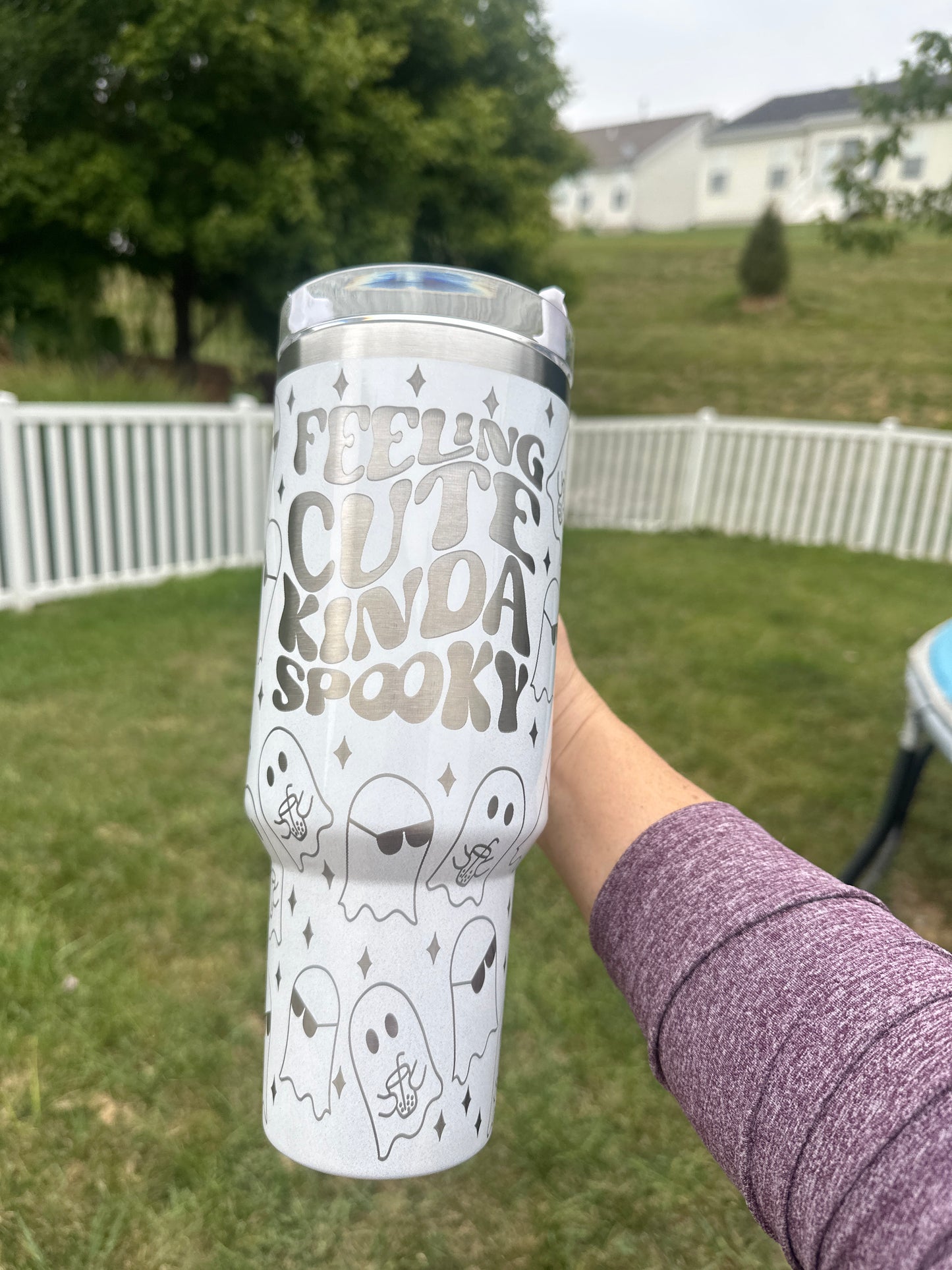 Kinda Cute Kinda Spooky 40oz Quencher Tumbler