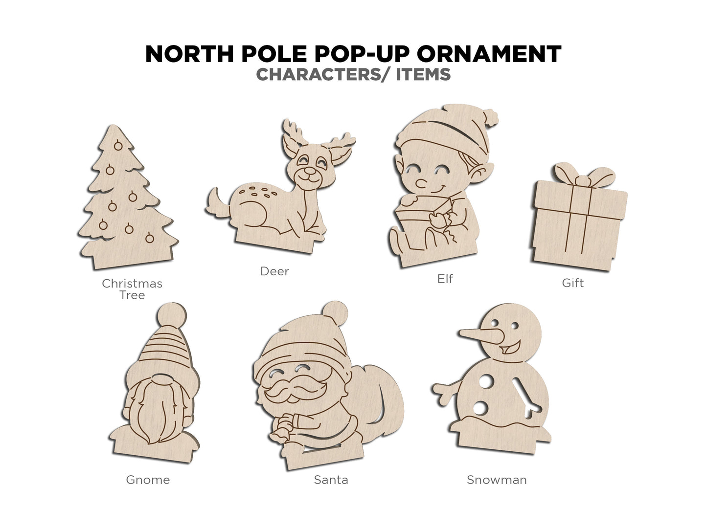 NORTH POLE POP UP FAMILY ORNAMENT