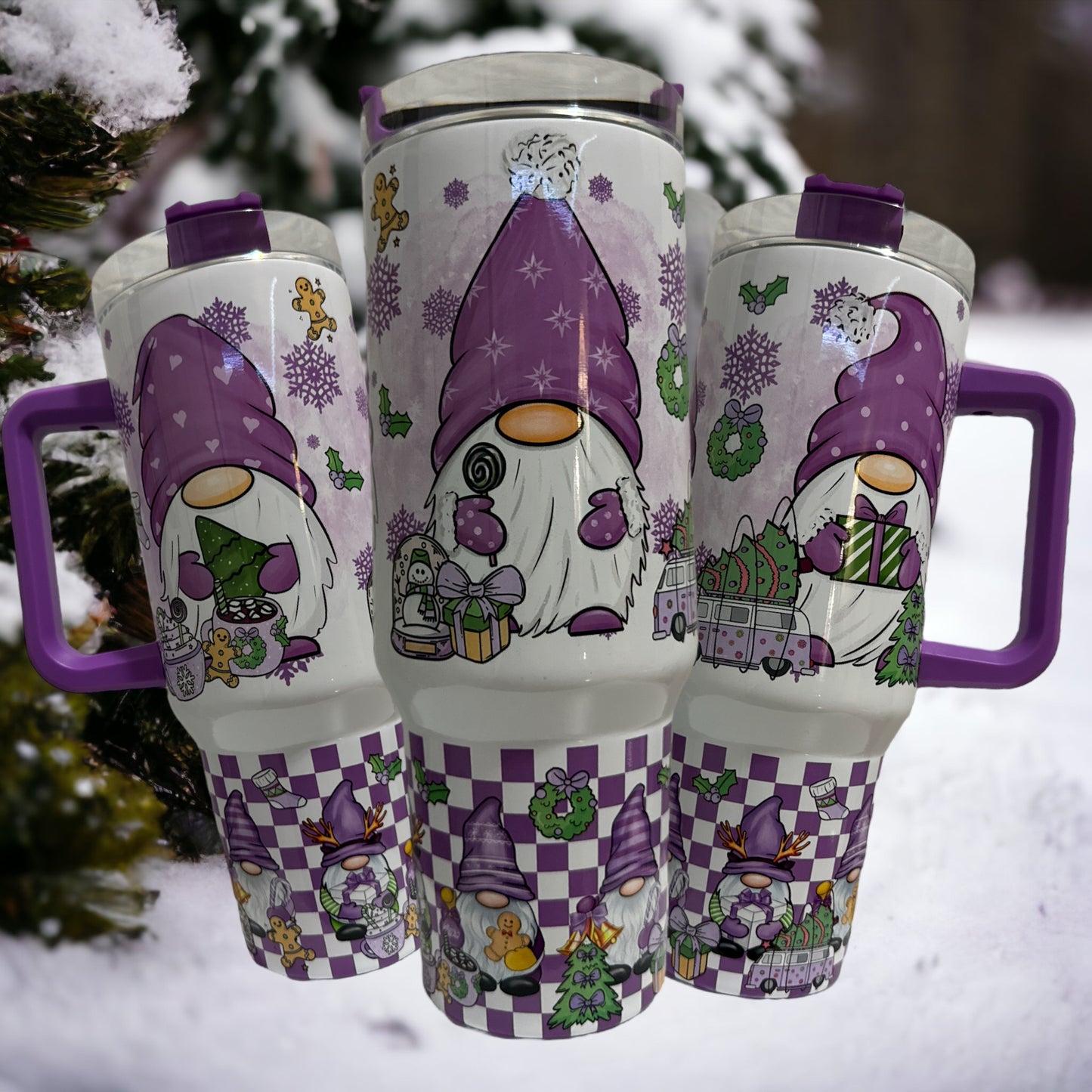 Christmas Gnome 40oz Stainless Steel Tumbler