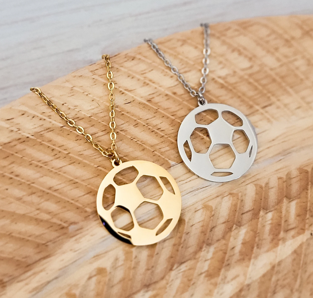 Soccer Necklace - Custom Engraving Included!