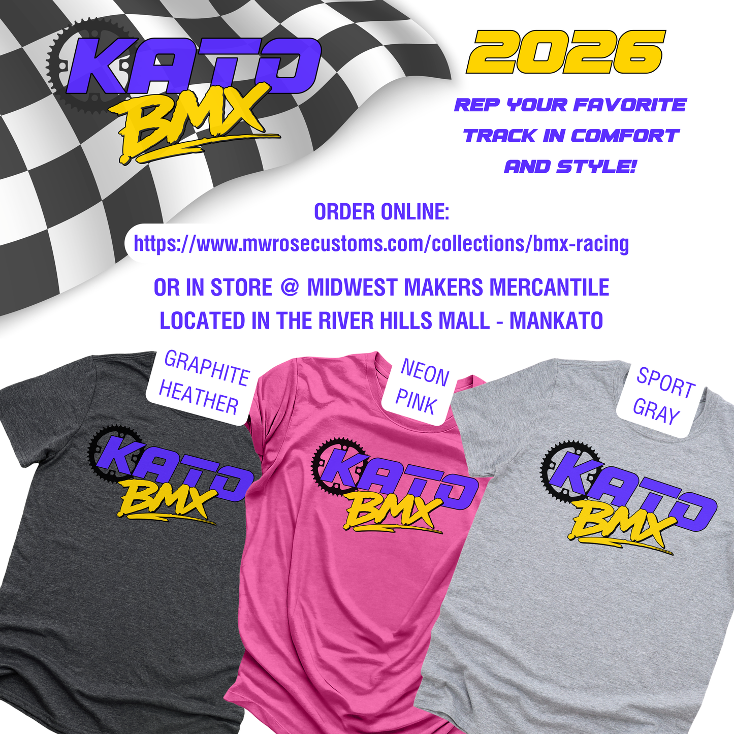 Kato BMX 2026 T-Shirt - Logo Only
