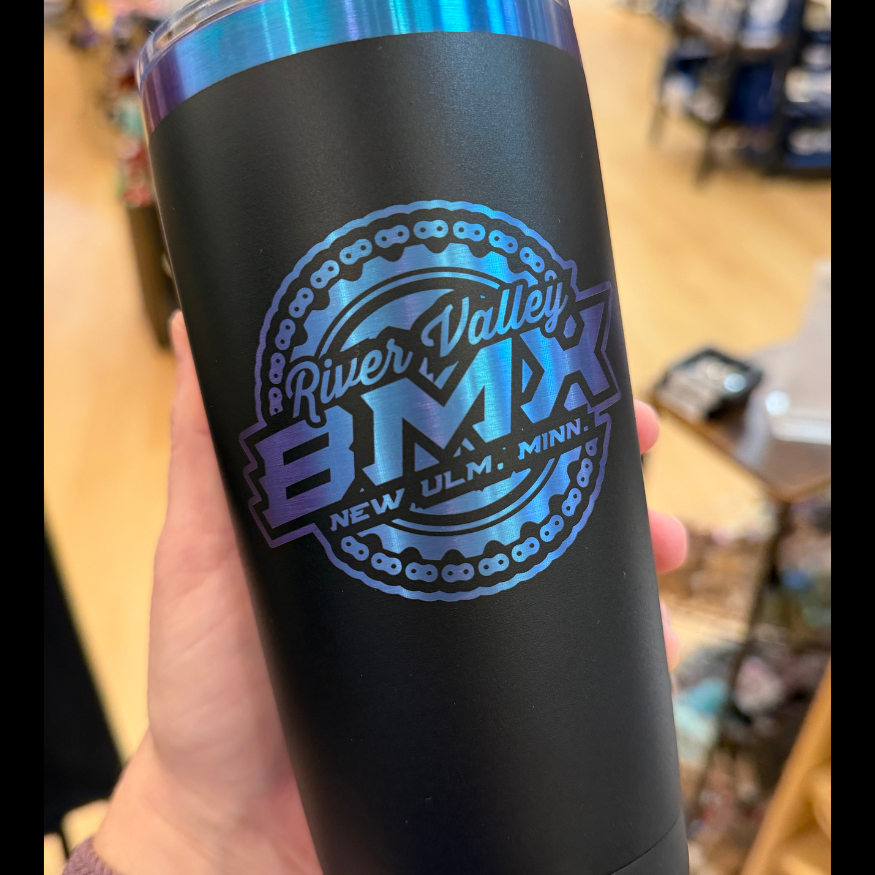 20OZ TRAVEL TUMBLER WITH RIVER VALLEY LOGO
