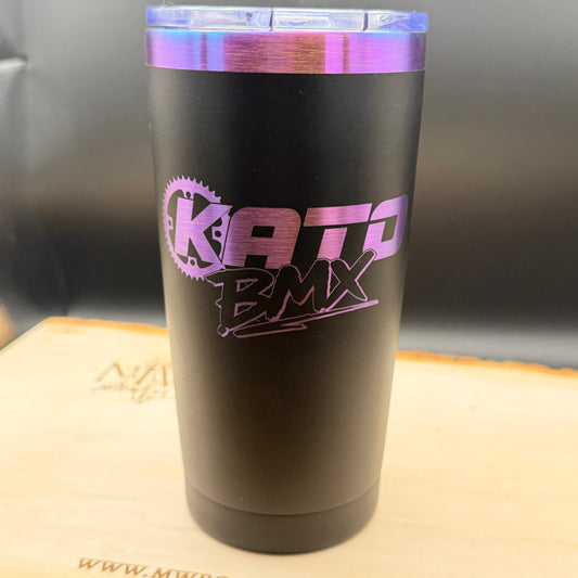 20OZ TRAVEL TUMBLER WITH KATO BMX LOGO